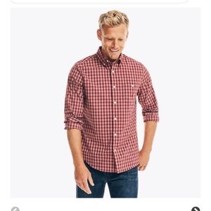 Nautica NAVTECH SLIM FIT PLAID SHIRT